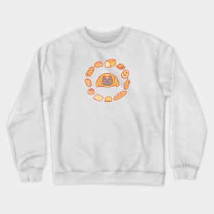 Circle of Bread Cat v1 Crewneck Sweatshirt